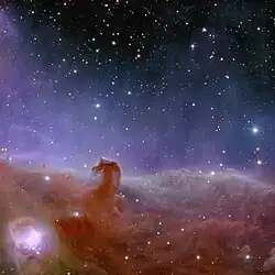 IC 434 et la Tête de Cheval imagées par le télescope spatial Euclid.