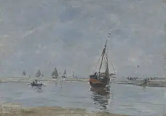 Trouville à marée basse, 1888-1895,New Haven, Yale University Art Gallery.