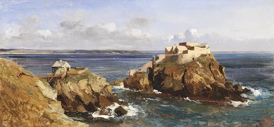 Vue du fort de Bertheaume, vers 1850Fondation Custodia, Paris