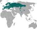 Aire de répartition de la Musaraigne pygmée