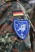 L’insigne de bras.