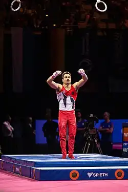 Description de l'image European Championships 2022-08-21 Senior Men Apparatus final Still rings (Norman Seibert) - DSC 3219.jpg.