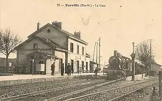 La gare vers 1920.
