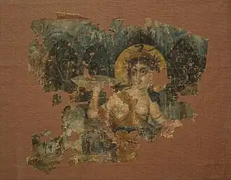 Euthénia dans un jardin, Ier siècle, Akhmim (Khemmis, Panopolis), Égypte.