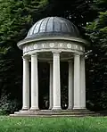 Monopteros du parc du château d'Eutin, dans le Holstein (XIXe siècle).