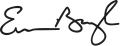 Signature de Evan Bayh