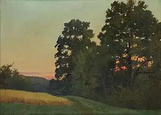 Paysage vespéral