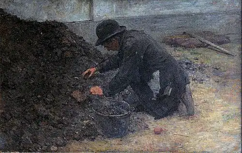 L'Escarbilleur, vers 1900Musées royaux des Beaux-Arts, Bruxelles.