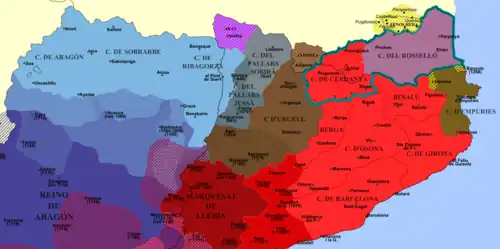 Les comtés de l'est des Pyrénées aux XIe et XIIe&nbsp;siècles