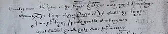 Un extrait de la pièce dans le manuscrit Egerton 1994.