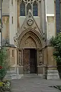Porte de la chapelle, Exeter College, Oxford (1857-9)