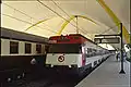 La gare temporaire de la RENFE sur le site de l'Expo.