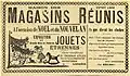 Publicité pour les jouets et cadeaux d'étrennes vendus à l'occasion de Noël et du nouvel an.