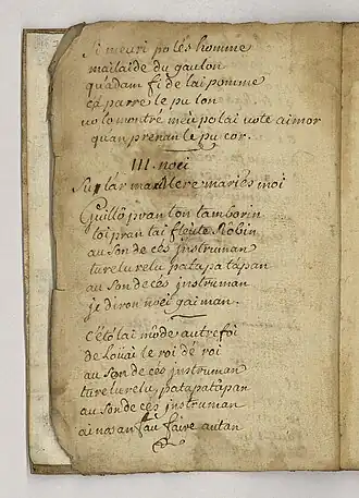Chant de noël en patois bourguignon