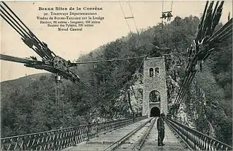 Le « nœud central » des suspensions du viaduc.