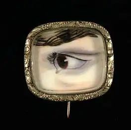 Œil miniature de Maria Fitzherbert par Richard Cosway.