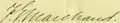 Signature de Félix-Gabriel Marchand