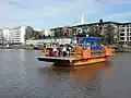 Le Föri traverse l'Aurajoki entre le quartier V et le quartier VIII.