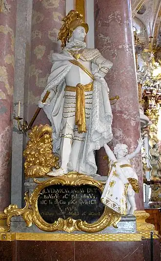 Statue de Louis II de Bavière (1229-1294) dit Louis Le Sévère