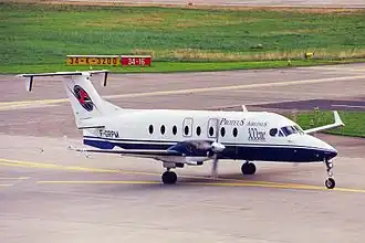Un Beechcraft 1900D de Proteus Airlines, similaire à celui impliqué dans l'accident.