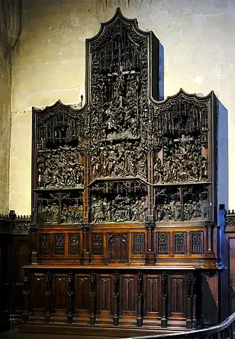 Retable flamand du XVe siècle.