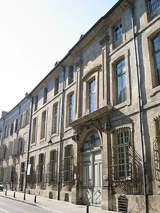 Cour administrative d’appel de Nancy à l'hôtel de Fontenoy.