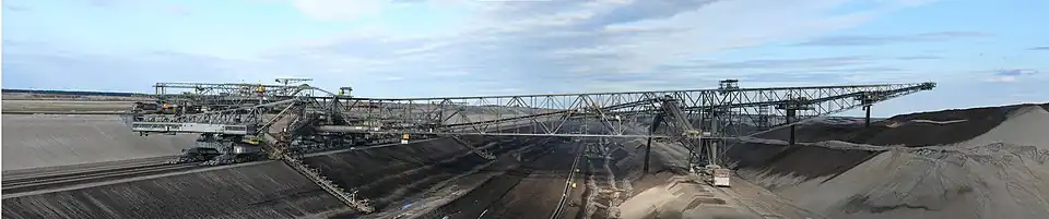 Panorama du pont transporteur F60 n°34 à Jänschwalde
