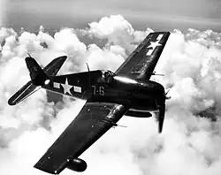 Chasseur de nuit F6F-5N Hellcat de la base navale de Jacksonville, Floride (États-Unis), en 1943-1944.