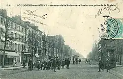 La route de la Reine, avant la Première Guerre mondiale.