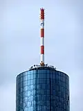 Antenne de la Main Tower à Francfort.