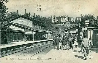 Gare de Ménilmontant.