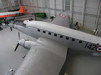 Vue de l'avion.