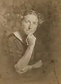 La sculptrice et artisane Clara von Ruckteschell-Truëb&nbsp;(de), vers 1910.