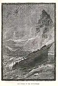 Le naufrage du Forfarshire, gravure de Frederick Whymper datant de 1883