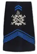 Soldat de 1re&nbsp;classe de l'arme du matériel.