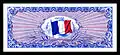 Verso des billets de 50, 100, 500, 1&nbsp;000, et 5&nbsp;000&nbsp;francs (1944).