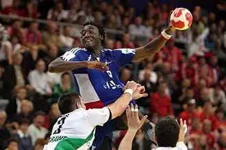 Avec l'équipe de France