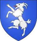 Bouc Langue : parfoisd'azur au bouc saillant d'argent lampassé de gueules (Bischheim)