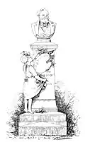 Monument funéraire pour Gustave Jundt par Auguste Bartholdi (cimetière du Montparnasse).