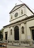 Façade de l'église ND Saint Louis.