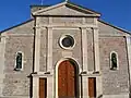 façade de l'église.