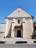 Façade occidentale, XIIe&nbsp;siècle, église de Civaux.