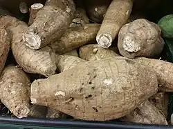 Racines dans un marché
