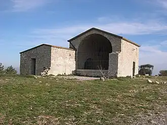 Vue de la chapelle Saint-Baudile.