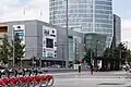 Façade du centre commercial sur le boulevard Vivier-Merle en 2017