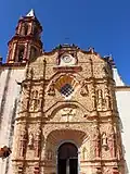 Façade de la Mission de Santiago de Jalpan.
