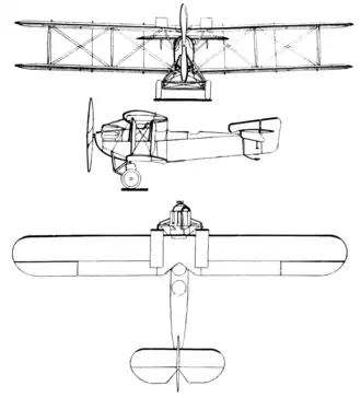 vue en plan de l’avion