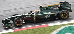 Photo de la Lotus T127 pilotée par Fairuz Fauzy