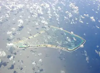 Fakaofo vu d'avion