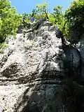 Au pied de la falaise
